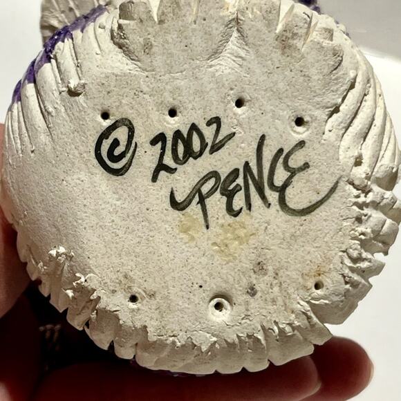 Pence Pets handmade clay cat sculpture business card holder - Picture 2 of 13